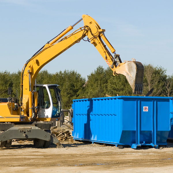 are there any restrictions on where a residential dumpster can be placed in Forbes Minnesota